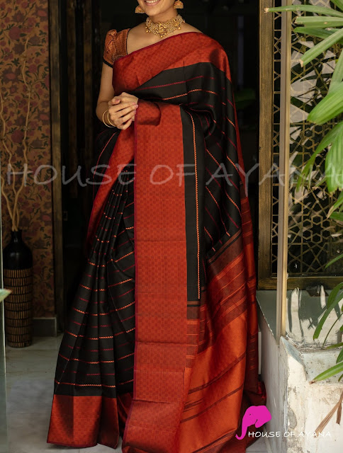 Tussar Zari Work Border Silk Sarees