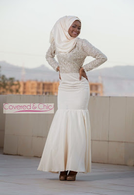 baju muslim pengantin modern, dress pengantin muslimah modern, contoh model baju pengantin muslimah modern, gambar gaun pengantin modern elegan, Foto gaun pengantin wanita muslimah