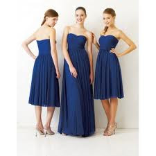 Navy Blue Long Bridesmaid Dresses