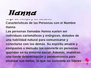 significado del nombre Hanna
