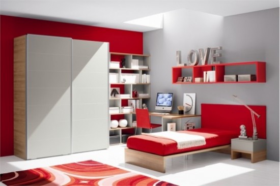 ... . Beautiful pictures of modular red color Bedroom designs and ideas