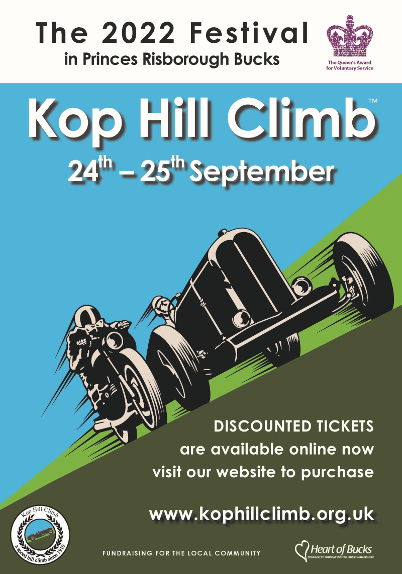 Kop Hill Climb Festival 24th and 25th September 2022
