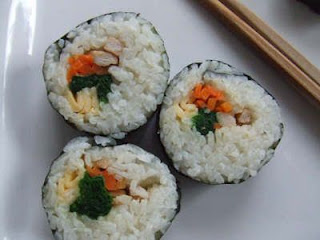 thưởng thức kimbap