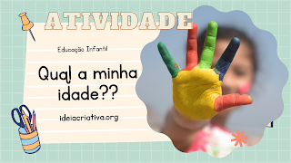 Atividade Qual minha idade BNCC Educação Infantil