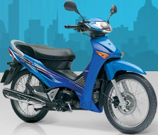 Blue Honda Innova 125