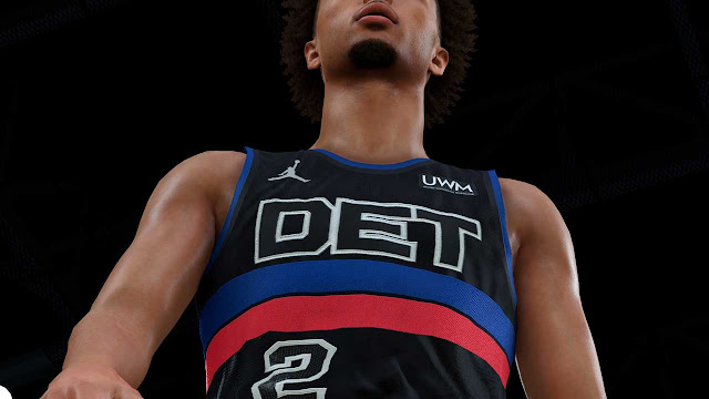 NBA 2K23 Detroit Pistons Statement Jersey