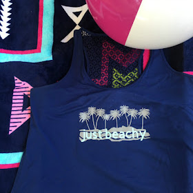 Add a beachy saying to a plain t-shirt with Cricut Iron On Vinyl and an Easy Press!