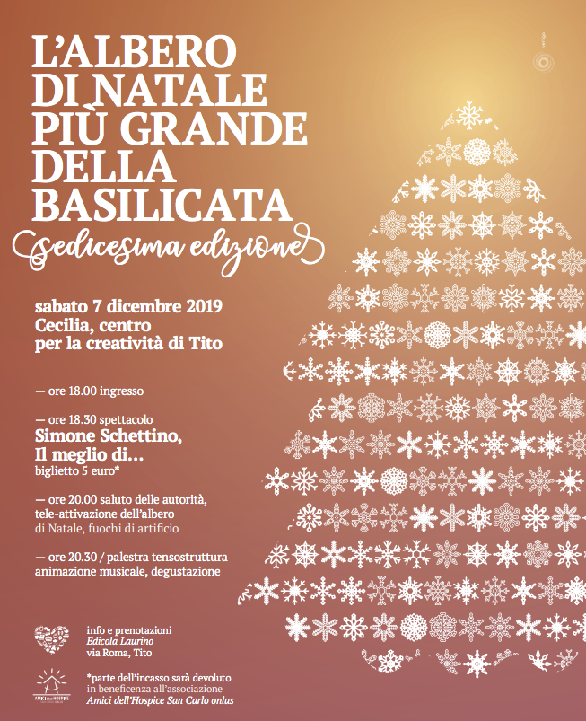 A Tito (Pz) l'albero di Natale più grande della Basilicata