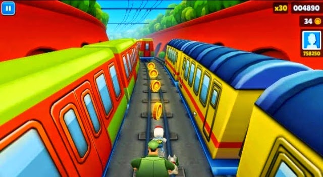 Playing Subway Surfers PC Games