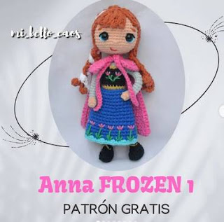 PATRON GRATIS ANNA | FROZEN AMIGURUMI 53427