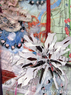 Art Quilts Around The World:  Snowflakes by Marty Mason 