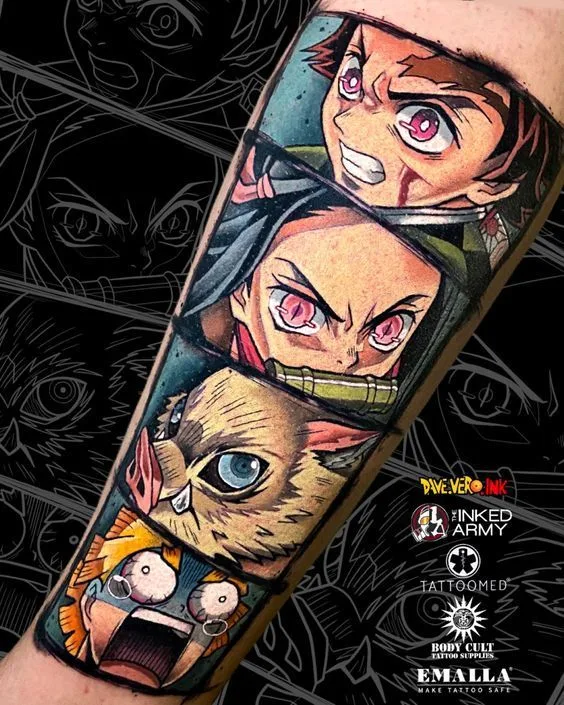 Tatuaje Kimetsu no Yaiba (Demon Slayer)