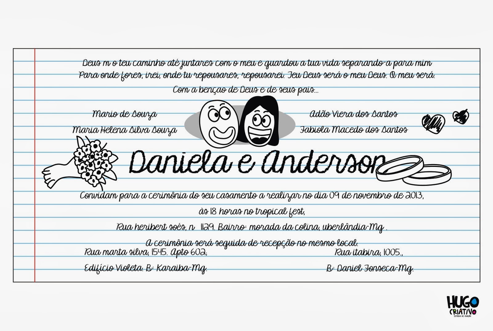 Frases para Convites de Casamento Papel e Estilo