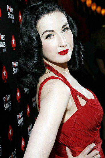 dita von teese hairstyle. dita von teese wedding. dita