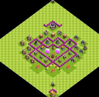 Farm Base COC TH 6 Dengan Air Sweaper Clash of Clans