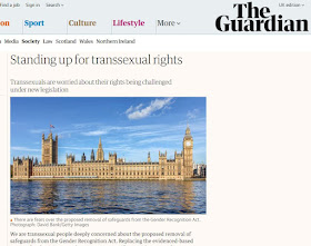 The Guardian letter 'Standing up for Trans Rights'