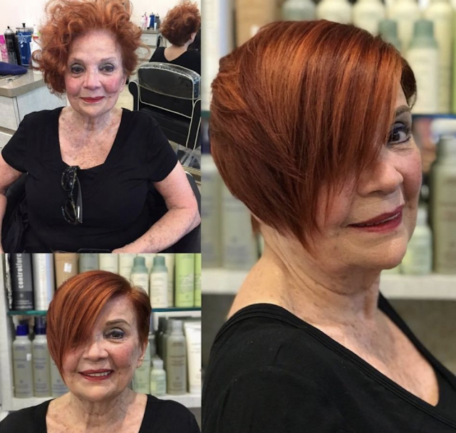 short choppy hairstyles for over 70
