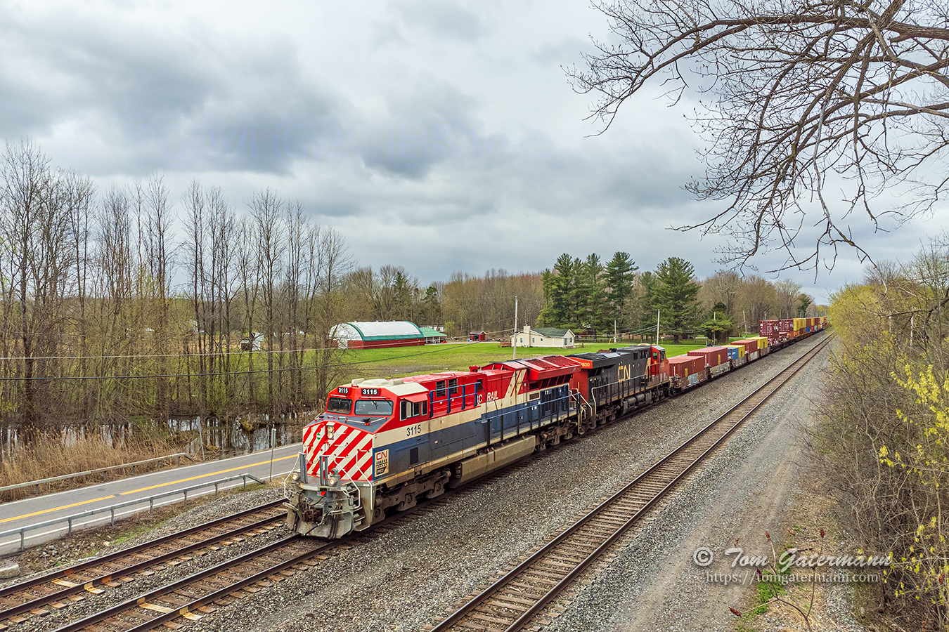 CN 3115 and CN 2830 on the Syracuse Terminal Subdivision