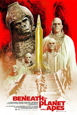 San Diego Comic-Con 2018 Exclusive Beneath the Planet of the Apes Movie Poster Screen Print by Eric Powell x Mondo