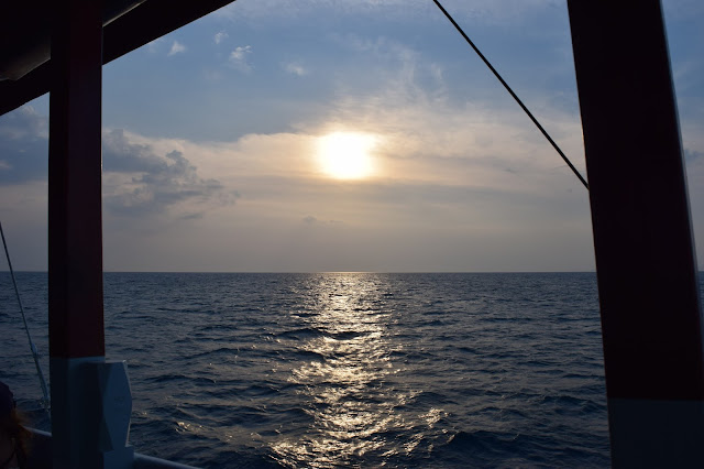 sail boat sunset thailand 