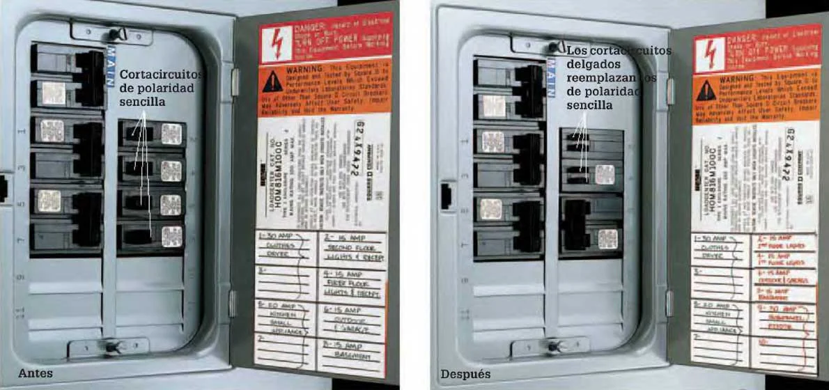 Instalaciones eléctricas residenciales - Remplazo de interruptores estándar por interruptores tándem