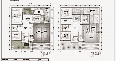 50+ Contoh Gambar Denah Rumah Minimalis Terbaru 2017 