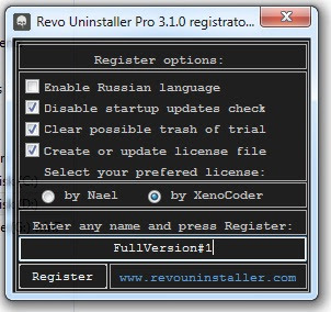 KeyGen Crack Patch Revo Uninstaller Pro 3.1.5 Full Patch