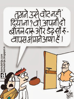 assembly elections 2013 cartoons, voter, cartoons on politics, indian political cartoon, election cartoon