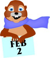 Ground Hog Day clip art.