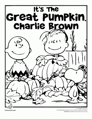 Charlie Brown Halloween Coloring Pages 4
