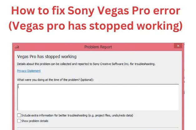 How to fix Sony Vegas Pro error (Vegas pro has stopped working) How to fix Sony Vegas Pro error (Vegas pro has stopped working)