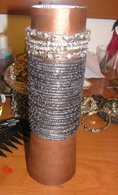 Stacking up the bracelet one by one