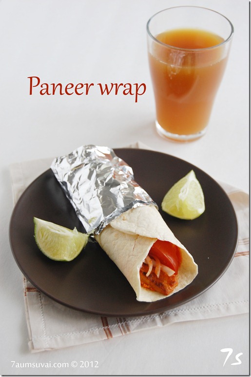 Paneer wrap pic1