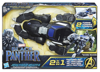 MARVEL Black Panther - Jet Pantera y Multiterreno : Tranformable vehículo - avión 2 en 1 | Hasbro E0879 | Película 2018 | COMPRAR JUGUETE - TOYS - JOGUINES caja