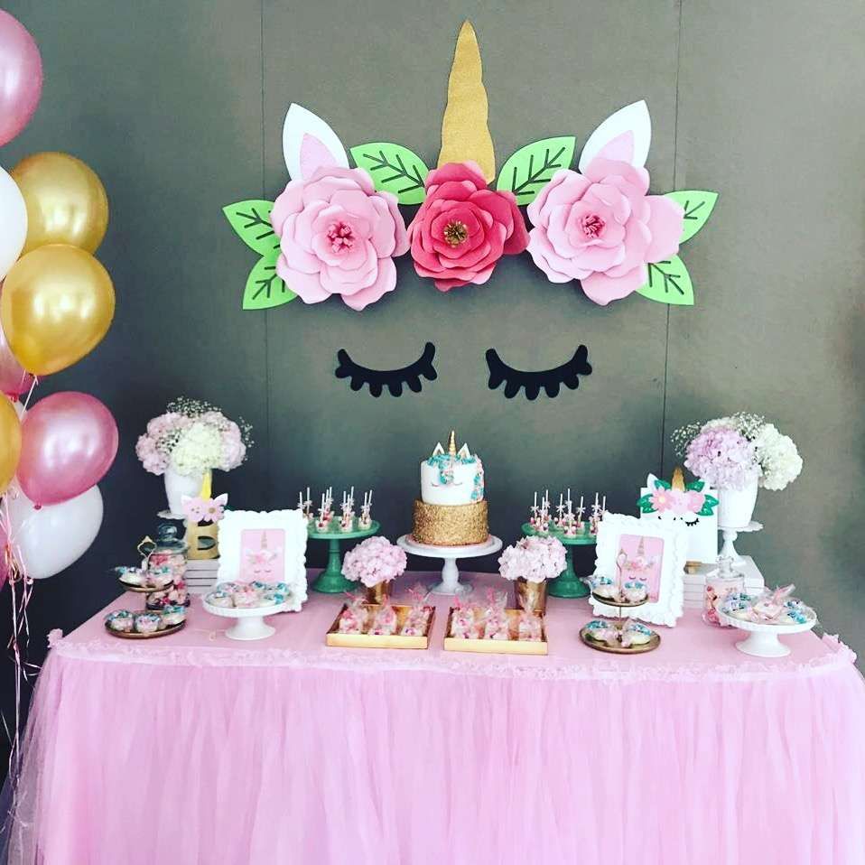 Tables En Fete Un Anniversaire Licorne Pour Une Fete Reussie