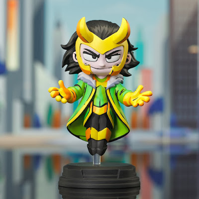 Loki Animated Marvel Mini Statue by Skottie Young x Gentle Giant