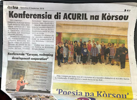 La réunion d'ACURIL à Curaçao relayée par le journal national