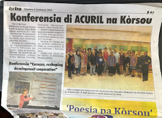 La réunion d'ACURIL à Curaçao relayée par le journal national