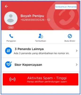 Cara cek no hp penipu via aplikasi