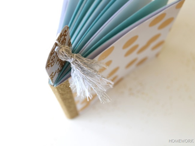 Glitter Covered Mini Notebook {homework} (11)