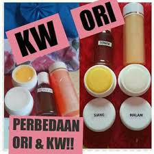 perbedaan cream hn asli dan palsu