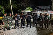 Antisipasi Kejahatan Jelang Nataru di Pesisir Barat, Gabungan TNI-Polri Gelar Patroli