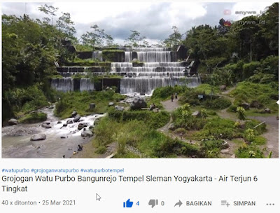 Grojogan Watu Purbo Bangunrejo Tempel Sleman Yogyakarta - Air Terjun 6 Tingkat - Youtube anywe_id