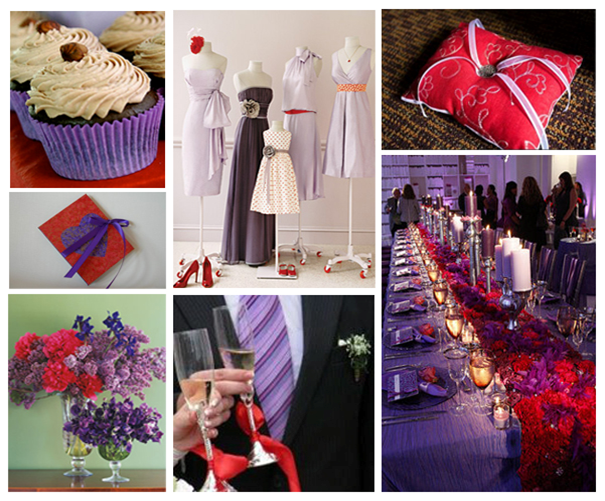  of an open red color vitality and energy of your wedding decorations