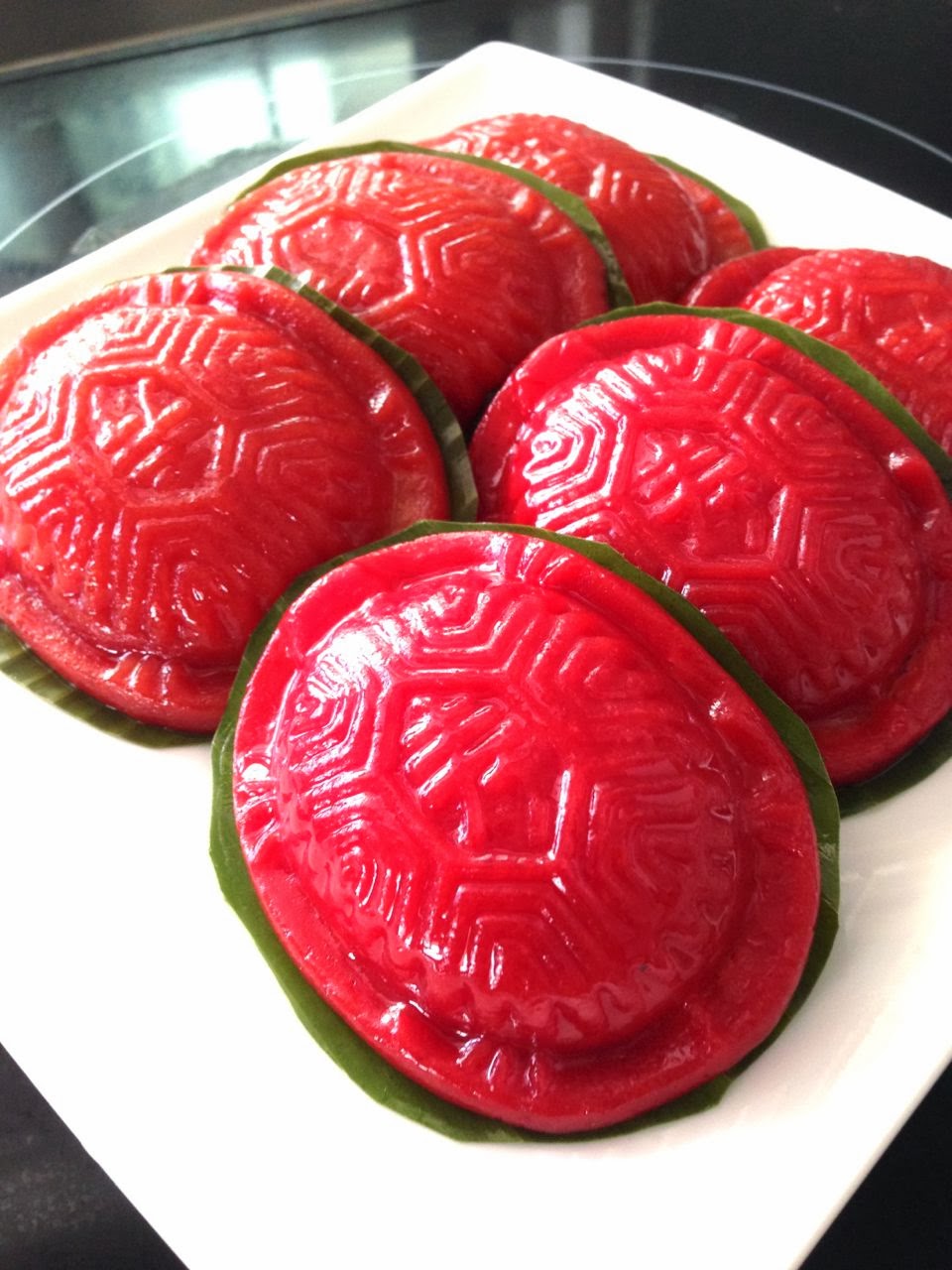 Baking Diary: Angku - Red Tortoise Steamed cake with beet 