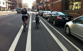 La Bici en Chicago. Los atascos antes y después de hacer un carril bici