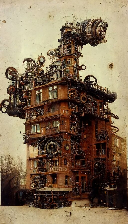 11-Steampunk-Building-Digital-Architecture-Alexander-Dobrokotov-www-designstack-co