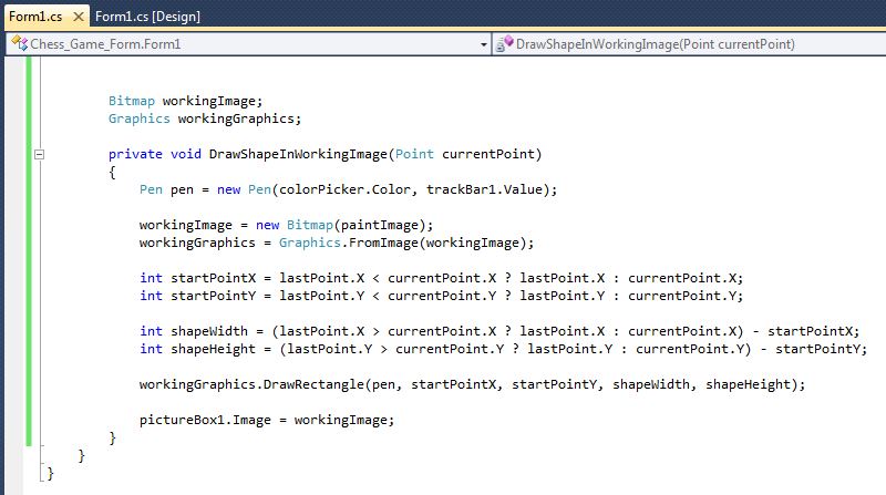 Develop Paint Application using basic Windows Form and C# Graphics codes