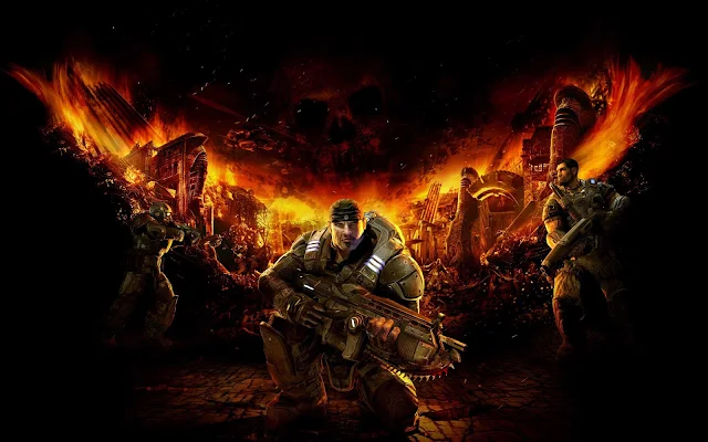  Free Gears of War Ultimate Edition Xbox Game wallpaper. Click on the image above to download for HD, Widescreen, Ultra HD desktop monitors, Android, Apple iPhone mobiles, tablets.