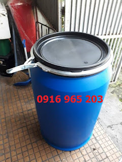 Thùng phuy nhựa mới 220l nắp rời tp hcm